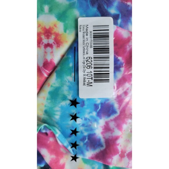 Herou Tie Dye Mock Turtleneck Slim Fitted Lightweight Shirts Sz M - Picture 4 of 5